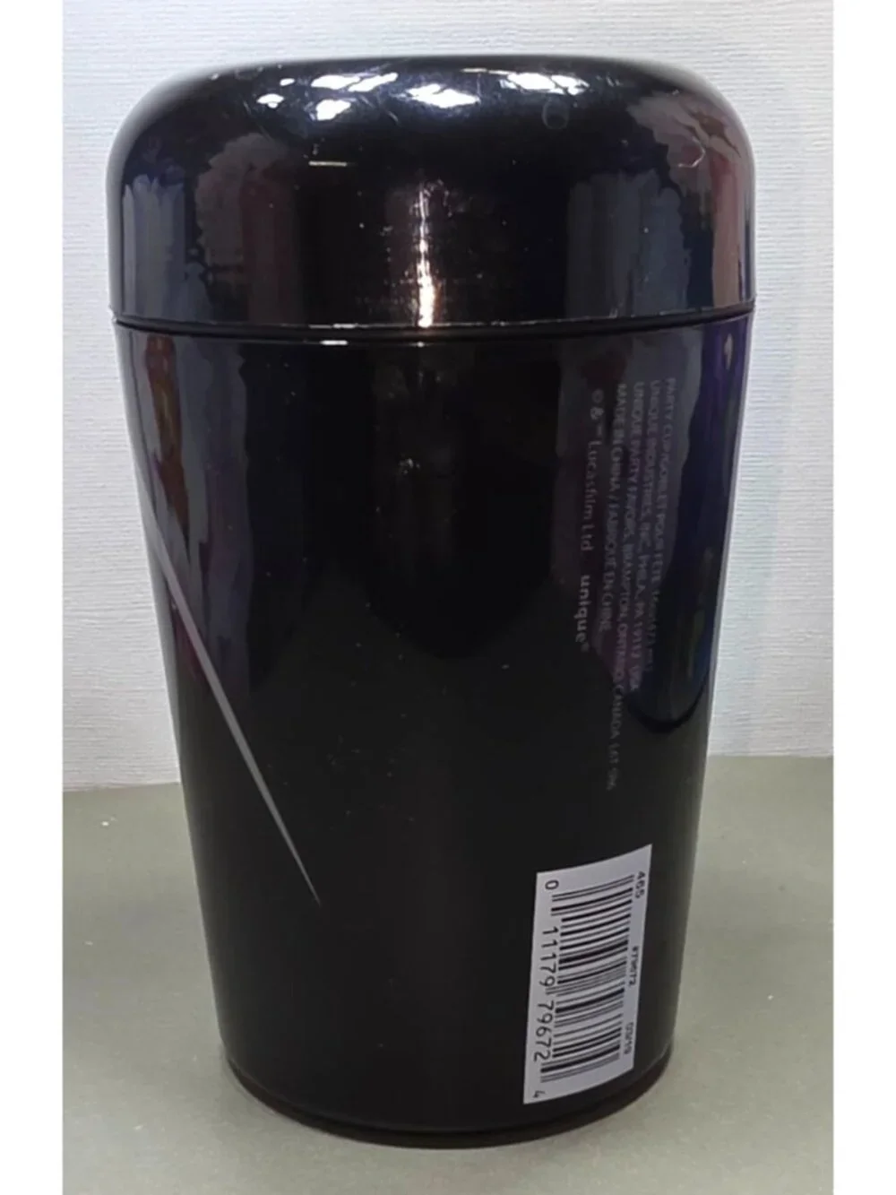 Lucas Films Party Cup Darth Vader Star Wars Plastic with Lid Screw On 16 oz